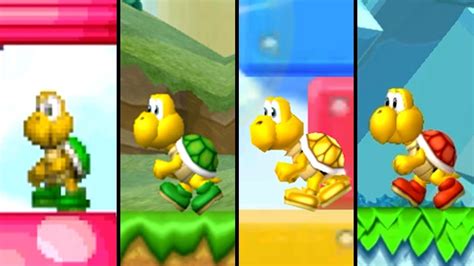 Evolution of Koopa Troopa in New Super Mario Bros (2006.